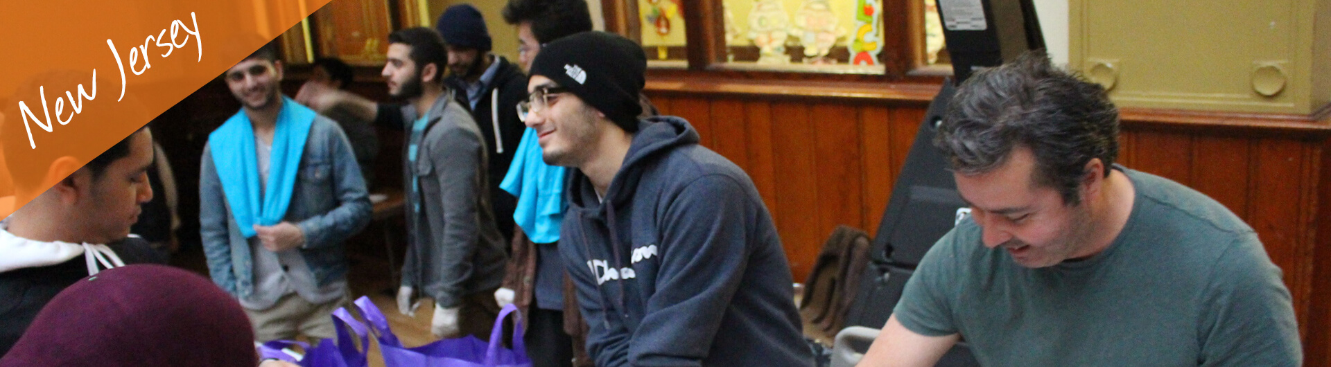 New Jersey Car Donation Banner | People helping at a local Shelter